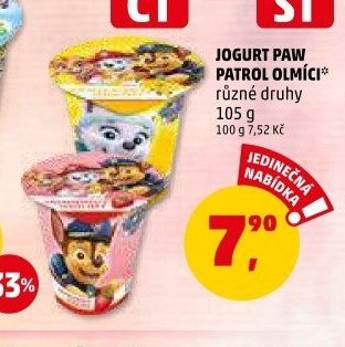 JOGURT PAW PATROL OLMÍCI