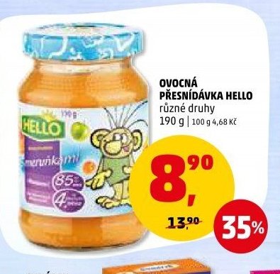 Ovocná přesnídávka Hello