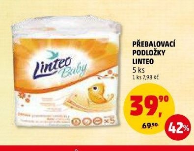 Přebalovací podložky Linteo