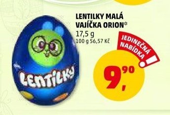 LENTILKY MALÁ VAJÍČKA ORION