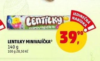 LENTILKY MINIVAJÍČKA