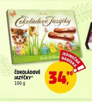 ČOKOLÁDOVÉ JAZÝČKY