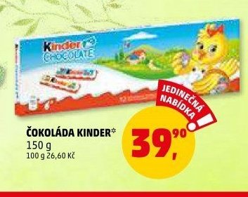ČOKOLÁDA KINDER