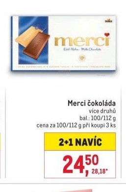 Merci čokoláda