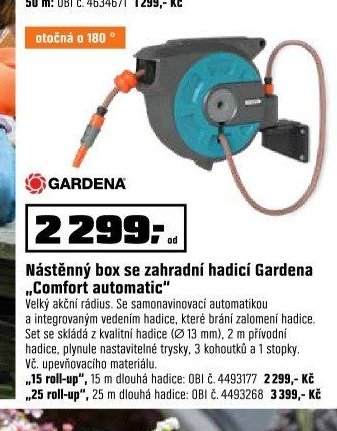 Nástěnný box se zahradní hadicí Gardena Comfort automatic