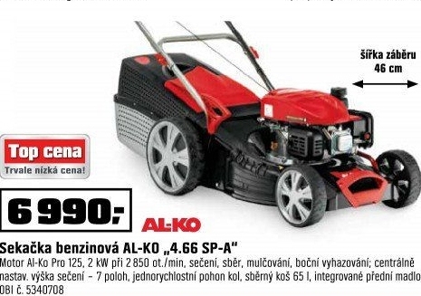 Benzínová rotační sekačka AL-KO Classic 4.66 SP-A