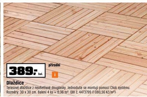 Dřevěné dlaždice