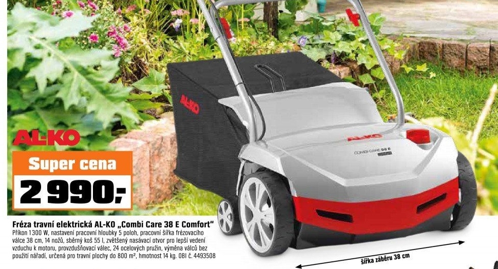 Elektrický vertikutátor Combi Care 38 E Comfort AL- KO