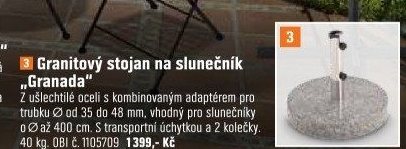 Stojan na slunečník - OBI akcniletaky.com
