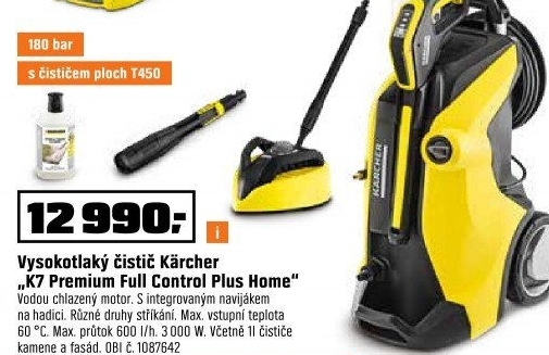 Vysokotlaký čistič K7 Kärcher Premium Full control Plus