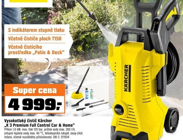 Vysokotlaký čistič Kärcher K3 Full Control Car