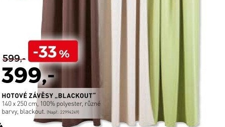 Hotové závěsy Blackout - Kika nábytek akcniletaky.com