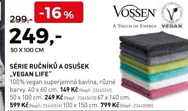 Série ručníků a osušek Vegan Life