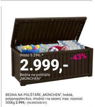 BEDNA NA POLŠTÁŘE „MÜNCHEN“