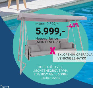 HOUPACÍ LAVICE „MONTENEGRO“