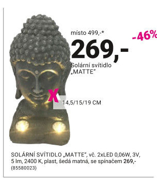 SOLÁRNÍ SVÍTIDLO „MATTE“