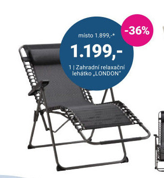 ZAHRADNÍ RELAXAČNÍ LEHÁTKO „LONDON“