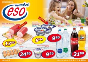 akční leták ESO MARKET 25.3.2020-5.4.2020