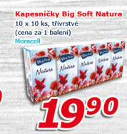 Papírové kapesníčky 3vrstvé Big Soft