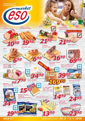akční leták ESO MARKET 25.3.2020-5.4.2020