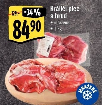 Králičí plec s hrudí mražená