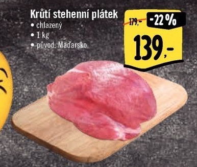 Krůtí stehenní plátek