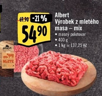 Mleté maso mix Albert - Albert akcniletaky.com