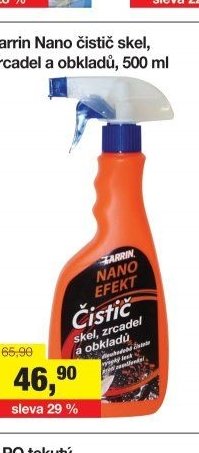 Larrin Nano čistič skel, zrcadel a obkladů, 500 ml