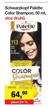 Barva na vlasy Color Shampoo Palette Schwarzkopf
