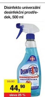 Dezinfekční prostředek ve spreji Disinfekto