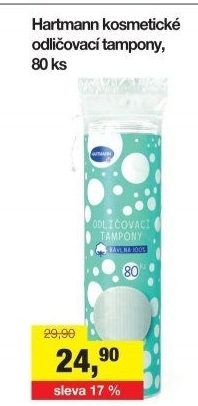 Odličovací tampony Hartmann