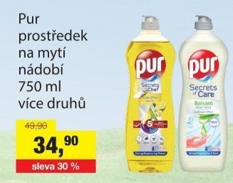 Prostředek na nádobí Pur