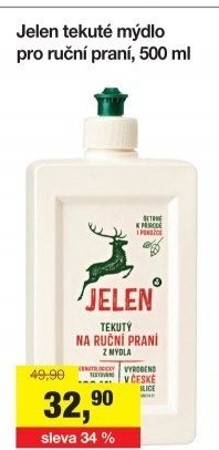 Tekuté mýdlo na ruční praní Jelen