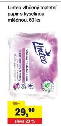 Toaletní papír vlhčený Linteo