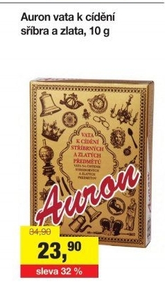 Vata na čištění stříbra a zlata Auron