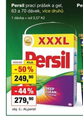 Persil prací prášek a gel