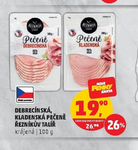 DEBRECÍNSKÁ, KLADENSKÁ PEČENĚ ŘEZNÍKŮV TALÍŘ