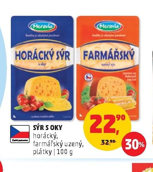 SÝR S OKY horácký, farmářský uzený, plátky | 100 g