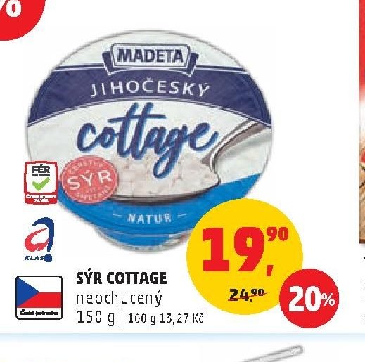 SÝR COTTAGE neochucený 150 g