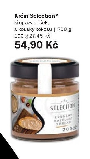 Krém Selection křupavý oříšek
