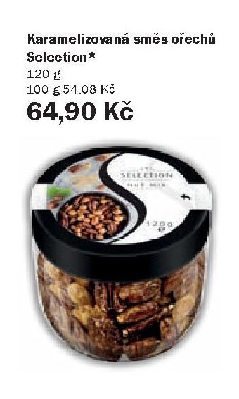 Karamelizovaná směs ořechů Selection