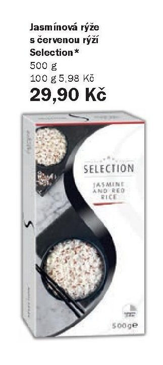 Jasmínová rýže s červenou rýží Selection