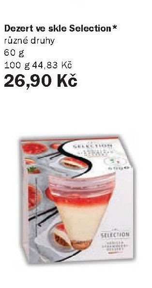 Dezert ve skle Selection