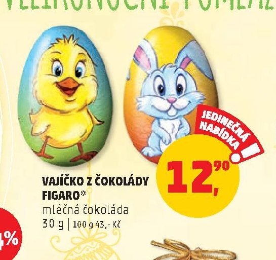 VAJÍČKO Z ČOKOLÁDY FIGARO