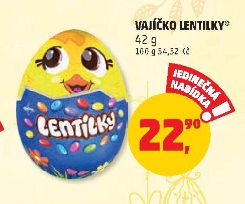 VAJÍČKO LENTILKY