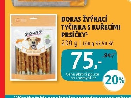 Dokas žvýkací tyčinky s kuřecími prsíčky 200 g
