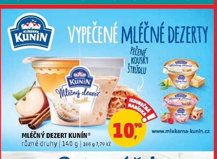 Mléčný dezert Kunín 140 g