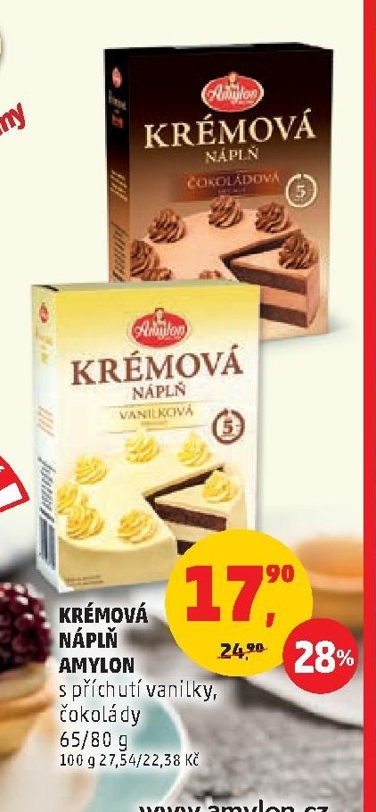 KRÉMOVÁ NÁPLŇ AMYLON