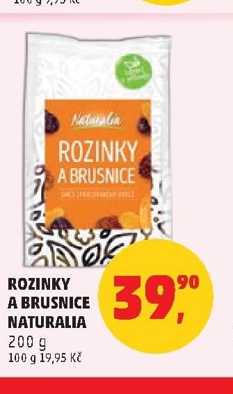 Rozinky a brusnice Naturalia 200 g