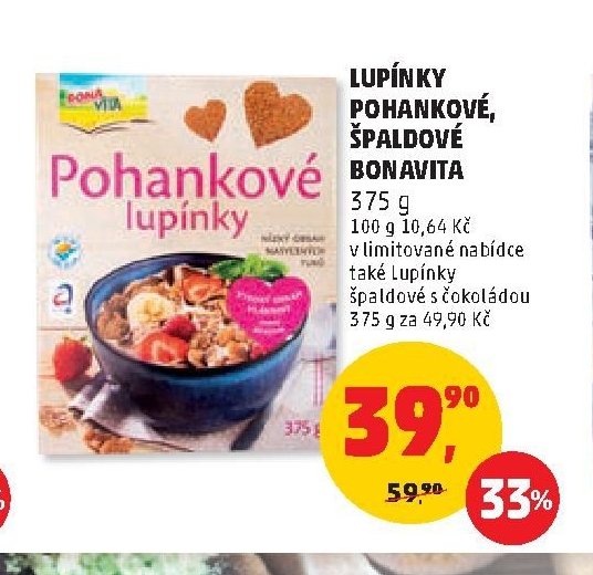 Lupínky pohankové, špaldové Bonavita